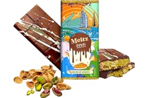 PARAHON Meltz Premium Dubai Chocolate Bar 192g - Pistachio Kunafa Luxurious UEA Middle Eastern Delight - Milk Chocolate Pistachi KnaFeh - Perfect Dubai Sweets Treat Box Dairy Gift (pack of 1)