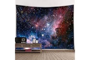 kiss me Psychedelic Constellation Galaxy Universe, Fabric Wall Hanging Decor for Bedroom Living Room Dorm (Tapestry g,230x180cm)