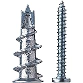 Rigipsdübel, Selbstbohrender Gipskartondübel, 20 Stück Hohlraumdübel Metall mit 20 Stück Schrauben, Rigips Dübel zur Befestig