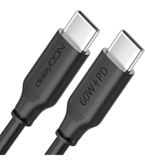 DeleyCON 35W USB C Ladegerät 2 Port - Schnellladegerät Für IPhone IPad Galaxy