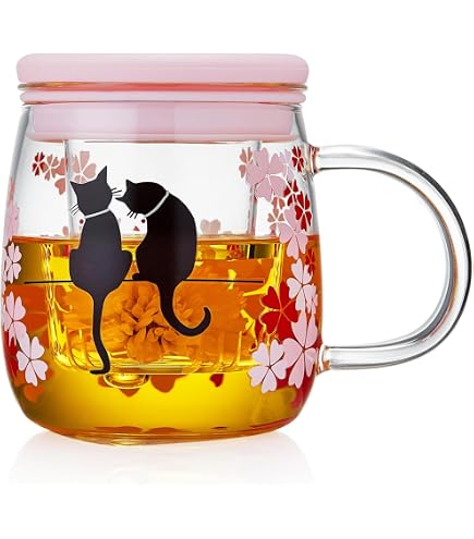 Tasse en verre borosilicate résistant à la chaleur avec cuillère en acier inoxydable et couvercle en bambou, tasses à café de grande capacité pour lait, jus de fruits et légumes, cappuccino, tisane