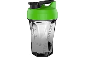 Helimix 2.0 Vortex - Botella mezcladora con capacidad para hasta 20 onzas, sin bola de mezcla ni batidor, fabricada en Estados Unidos, vaso mezclador portátil de proteína de suero de leche