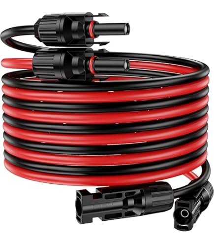LIUCH Cavo Solare Da 1-10 M Prolunga Cavo Fotovoltaico Cavo Rosso E Nero For Assemblaggio 347130