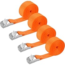6 Correas De Trinquete Verdes – Cintas De Amarre De 250 Cm X 2.5 Cm – Hebilla De Leva – Para Moto, Bici, Trailer