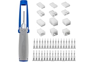 JRready ST6499 Kit de connecteurs de voiture avec fiche Molex, 2 à 12 broches, contacts à sertir, boîtier PA66, pour voiture et installation électrique – Kit de 345 pièces avec kit d'extraction, pour