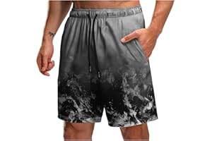uxxnjfg Maillot de Bain Homme Grande Taille Beach Bermuda Ete Maillot de Bain Pas Cher Marque Mode Swimwear Cadeaux Hommes