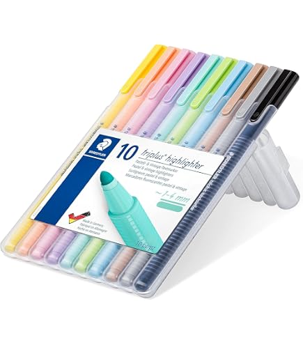 Rotuladores Fluorescentes Staedtler Triplus - Pack De 4, Punta Fina Y Secado Rápido