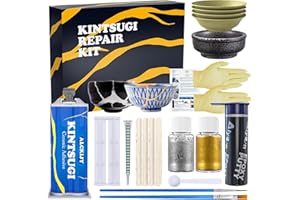 Alckijy Kintsugi - Kit di riparazione in ceramica, 21 pezzi, per riparare i vostri oggetti significativi con facilità