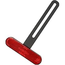 Catarifrangente Posteriore Per Moto E4 - Rosso, Universale, Omologato, Con Porta Targa, Per Scooter E Quad - Foto 8