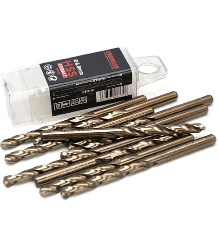 CESFONJER HSS-Kobalt Bohrer Set – 10 Stück, 3-5 Mm, Für Edelstahl & Metall