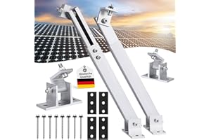 Lutranstra Solar Panel Bracket, Balcony Solar Panel Brackets, 0°-40° Tilting Bracket For Mounting Solar Panels, Balconies, Caravans (0-40°(1 Pair)