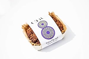 Cru8 Paleo Fig & Apple Loaf - All Natural Ingredients – Paleo, Low Sugar, Grain, Gluten, Dairy, and Refined-Sugar-Free Cake – Delicious Taste, Perfect for Everyone - (250g)