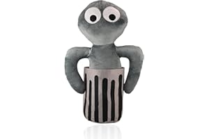 Wiztex Rainbow Friends - Peluche de 30 cm, diseño de monstruo de basura | Bonito peluche animado inspirado en los fans de Rainbow Friends (Monstruo de la basura)