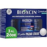 Bioxcin Quantum Shampoo 3 x 300 ml &ndash; Sebum Balancer for Oily Hair and Effective Shampoo Against Hair Loss (3 Al 2 Pay