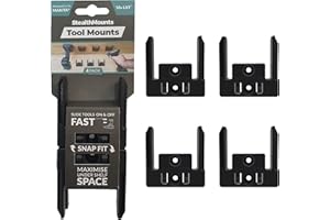 Porte-outils StealthMounts Pour Makita LXT | Soportes de d'outils sans fil Pour outils électriques Makita 18v | Lote de 4 | Organizadores de outils Noirs Pour Makita