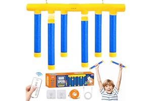 XINRONGDA Jeu d'Attrape Bâtons pour garçon de 2 Ans, Jeu d'Attrape Bâtons, Jeu de Réaction Ajustable à 3 Vitesses de Coordination Main-Oeil Activité Educative Jouet Sensoriel pour Enfants et Adultes