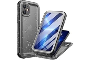 ‎COZYCASE Cozycase Etui do iPhone 12 Mini Wodoszczelne, Odporny na Upadki z 2m,Przeciwpyłowe Wojskowy Ochrony Zanurzenie Pływanie Nurkowanie Sporty Wodne Przygoda Pancerne Z Ochroną Kamery Wygaszacza Ekranu