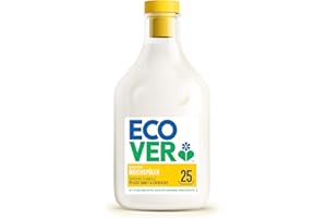 Ecover Płyn do płukania – gardenia i wanilia (750 ml / 25 prania), płyn do płukania ze składnikami na bazie roślin, ekologiczny płyn do płukania do miękkiego i pachnącego prania, (1 opakowanie)