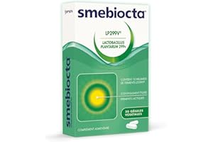 FITWISH Smebiocta LP299V CONFORT - Complément alimentaire contenant Lactobacillus Plantarum 229V - Ferments Lactiques - Boite de30 Gélules