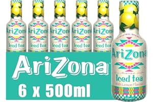 SERENDIB Arizona Lemon Ice Tea, Pack of 6 x 500ml PET Bottles, Delicious Fruity Drink, No Artificial Flavours, No Artificial Preservatives