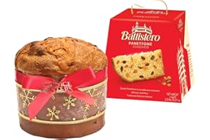 SYNC'T Italian Panettone | Battistero Panettone Classico 1Kg - Italian Holiday Tradition at Your Doorstep | Traditional Recipe Classic Christmas Cake | Suitable For Vegetarians | 1Kg
