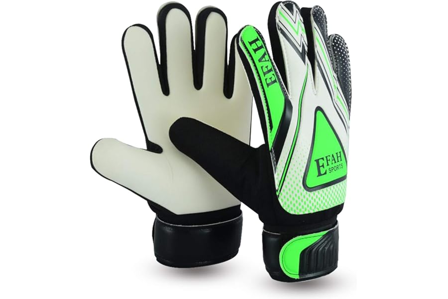EFAH SPORTS Football Goalkeeper Gloves For Boys kids children adult Soccer Goalie Gloves with Super Grip Palms