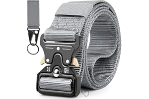 Boneke Cintura Tattica, Cintura Militare Tattica per Uomo Heavy, Tessuto in Nylon Cinturas, con Sicurezza Fibbia a sgancio rapido in metallo, di Salvataggio per Sport e All’aria Aperta Militare
