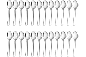 HaWare Kaffeelöffel 24 Stück, Edelstahl Teelöffel Dessertlöffel Set, Klein Löffel für Hause/Restaurant/Hotel, Hochglanzpoliert & Spülmaschinenfest - 13,5cm