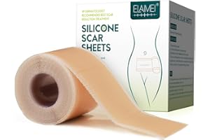 ZODENIS Silicone Scar Sheets, Silicone Scar Sheets Tape1.6x120 Inch - 3M, Scar Strips, Reusable, Professional Scar Removal, Scar Patch Pads.