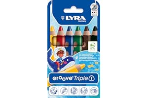 LYRA Groove Triple 1 - Etui 6 crayons de couleur