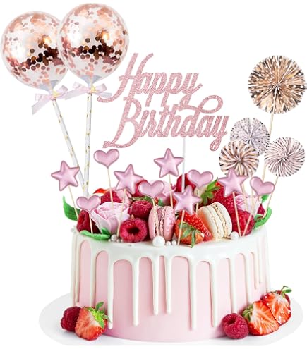 Topper per torta di buon compleanno per decorazioni per
