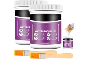 Shyllin 600g Sigillante Impermeabile Trasparente, Sigillante Perdite Acqua, Agente Impermeabile Invisibile, Rivestimento Impermeabile Trasparente per Bagni, Piastrelle, Pareti, Tetti, Davanzali