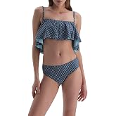 Dagi Kadın Volanlı Bikini &Uuml;st &Ouml;rme Marin