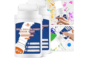 CIANBIFN 2pcs Rodillo Pintura Pared, pintura de pared 2 en 1, Portátil de Pintura Blanca Interior, Cepillo de rodillo de reparación de pared, Paint Roller para Cubrir Graffiti, Manchas, Rayaduras