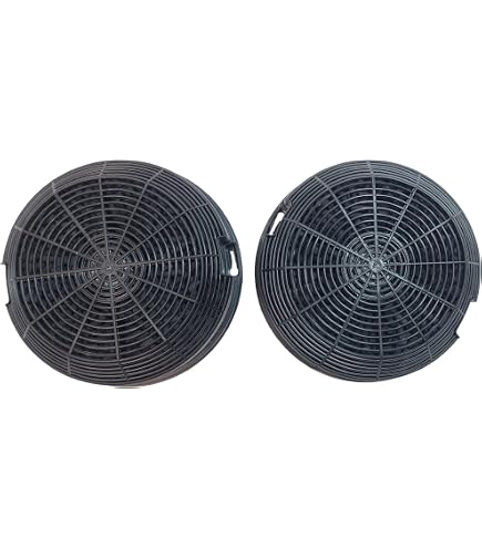 Spares2go Kohlefilter Für Elica Dunstabzugshaube, Rund, 4 Stück – Außendurchmesser 178 Mm, Für Viele Modelle