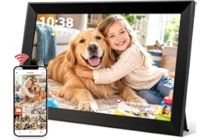 Frameo Digitaler Bilderrahmen WLAN 10,1 Zoll HD Elektronischer FotoRahmen | 1280x800 IPS T