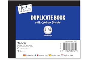 Just stationery Half Size Duplicate Book (Pack of 80)