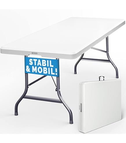 CASTELMERLINO 48 Camper Folding Table Larch 120 x 60 cm with Nylon