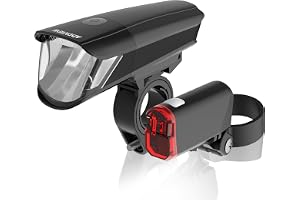 ADDVIEW LED cykelljus set Stellar 40 Lux, StVZO godkänd, batteri