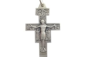 I G J Cruz de San Damián de plata maciza 925