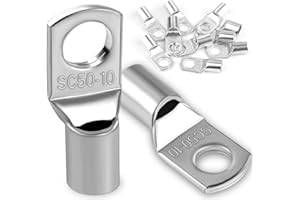 DAWENUR 10 capicorda 50 mm² M10, capicorda ad anello, in rame ispessito, non isolato, SC