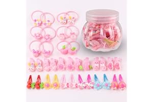 Seatecks 36Pz Fumetto Mollette per Capelli Bambini Animale Multicolore Accessori per Capelli Fermacapelli Bambino Confezione Regalo Set per Festival Foto Puntelli e Daily Decorate