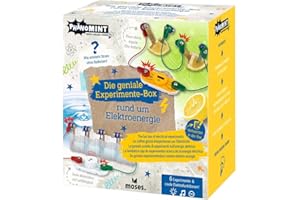 moses. PhänoMINT genialne pudełko eksperymentalne, elektroenergia dla dzieci, zestaw do samodzielnego montażu, zabawka edukacyjna od 8 lat, średnia