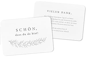 ‎LUFTUNDLIEBE 50 Tischkarten Hochzeit, Namensschilder Hochzeit, Platzkarten Hochzeit, Tischkarten Geburtstag, Namenskarten Hochzeit – Klassik