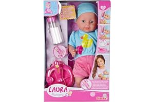 Simba - Laura Poupon A Faim - 38cm - Cuillère et Biberon Magique - 105010964