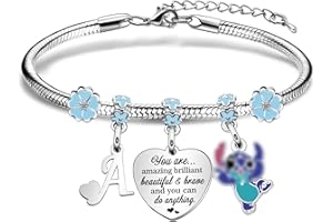 Vistaric Inspirational Initial Bracelets For Women Girls Teen Birthday Christmas Gifts Letter Bracelet Jewellery You Are Amazing Brilliant Bracelet Gifts
