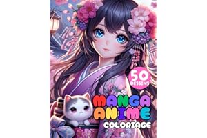 Livre de Coloriage Manga Anime Shojo pour Filles dès 10 Ans : Le Cadeau Idéal pour Ados Créatifs, Filles et Garçons: 50 Magnifiques Motifs avec ... à Colorier pour la Détente et le Plaisir