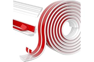 Nayotaa Multifunktion Zierleisten Selbstklebend, Benutzt für Eckenschutz Kantenschutz, Geeignet für Türen, Fenster, Wände und Böden, Schälen und aufkleben Weichsockelleiste, Zierleiste Selbstkleben