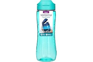Sistema Hydrate Tritan Active Sports Water Bottle | 800 ml | Leakproof Water Bottle | BPA-Free | Assorted colors