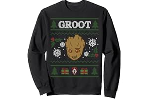 Marvel Groot Guardians of the Galaxy Ugly Christmas Sweater Sweatshirt